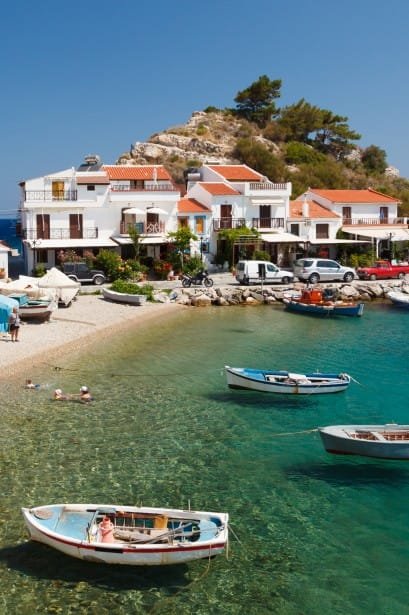 Fishing boats in a Mediterranean harbour